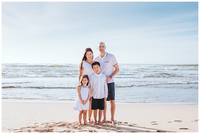 family photos at Papailoa beach
