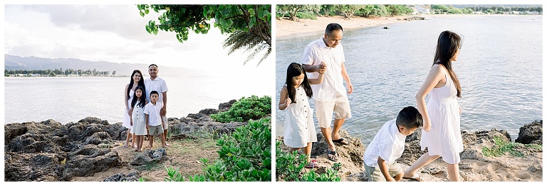 north shore family photographer on the beach 